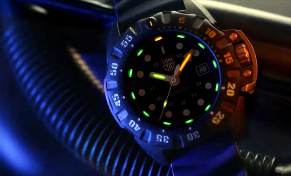 Черные наручные часы all-black - Luminox Scott Cassell Special