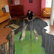 Напольная 3d графика - рисунки - цены - образец - идеи