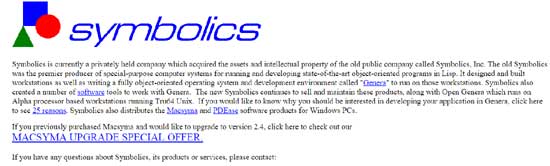 Symbolics.com - старейшему из доткомов исполнилось 30