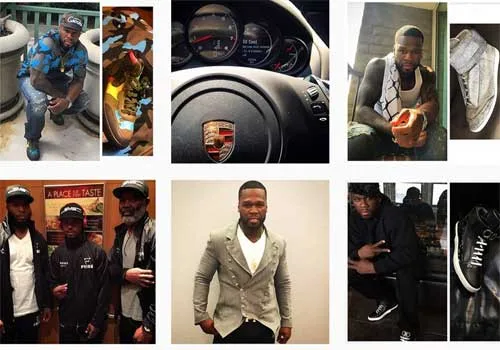 И, ЕСЛИ СУДИТЬ ПО ФОТКАМ В INSTAGRAM 50CENT, НА ВСЕ ЭТИ МАТЕРИАЛЬНЫЕ БЛАГА ДЕНЬГИ ТРАТИЛИСЬ БЕЗЖАЛОСТНО