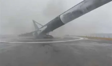 Falcon 9 снова не сел: в этот раз — туман и «ноги»