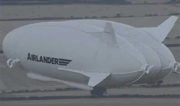 Первый тестовый полет мега-дирижабля Airlander 10 [видео]
