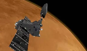 Орбитальный модуль миссис ExoMars начал торможение в атмосфере Марса [видео]