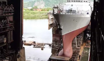 На АСЗ спущен на воду корвет «Громкий» проекта 20380 [видео]