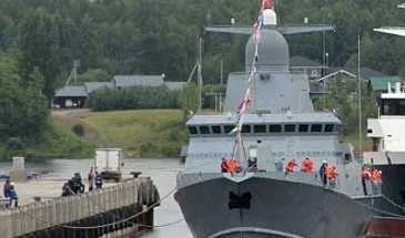 Спущен на воду МРК «Ураган», головной корабль проекта 22800 [видео]