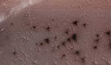 Агентство NASA показало фото «марсианских пауков»
