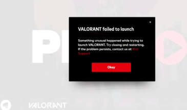Если Valorant пишет «Failed to Launch» и не запускается