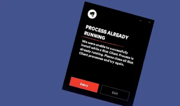Если Valorant пишет Process Already Running и в игру зайти не получается