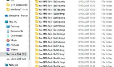 Куча пустых папок tmp в директории System32 Windows 11: откуда и что с ними делать