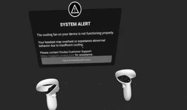 Cooling fan on your device is not functioning properly у Meta Quest: что делать?