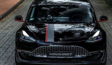 Электромобиль Tesla Model 3 в версии Manhart: решетка радиатора и 530 л.с.
