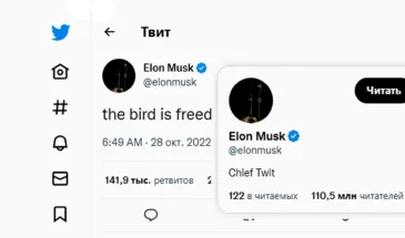Птичка свободна: у руля Twitter — теперь сам Маск