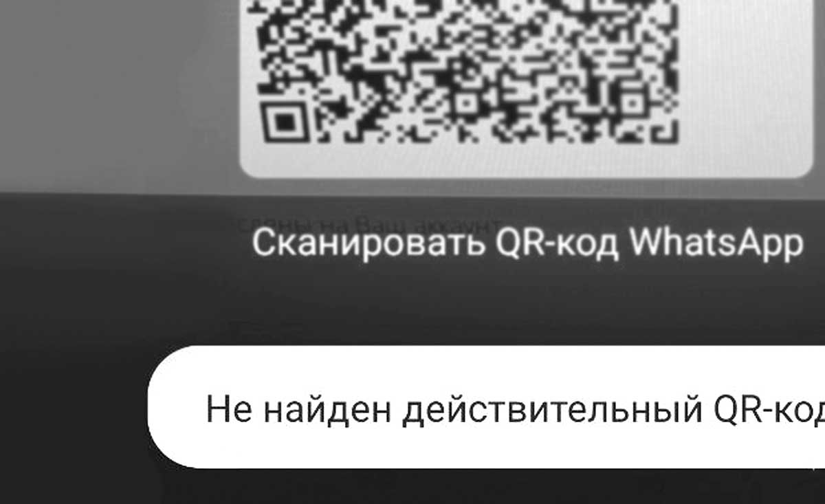 Не найден действительный QR код: что делать