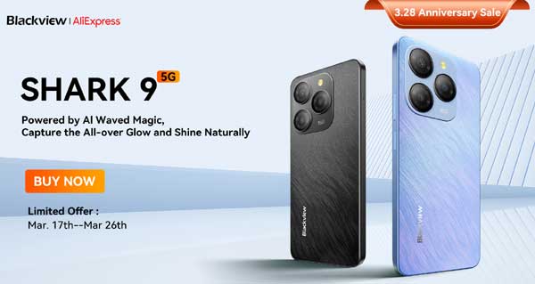 Скидки до 60% - акция 3.28 Anniversary от Blackview началась! - Купить смартфон Shark 9 со скидкой