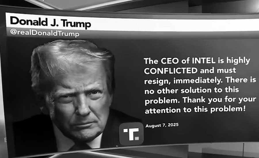 Трамп потребовал выгнать с работы гендиректора Intel