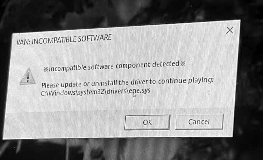 Incompatible software в Valorant: разбираемся, устраняем