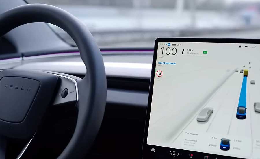 Tesla с FSD Supervised выезжает на дороги ЕС