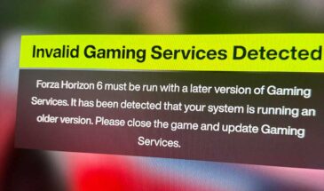 Если игровые службы недействительные и Forza Horizon 6 не запускается
