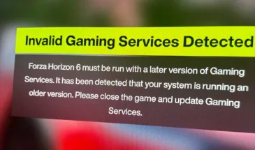 Если игровые службы недействительные и Forza Horizon 6 не запускается
