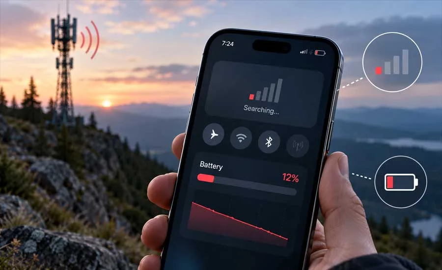 Почему iPhone быстрее разряжается при плохой связи: влияние сети на аккумулятор
